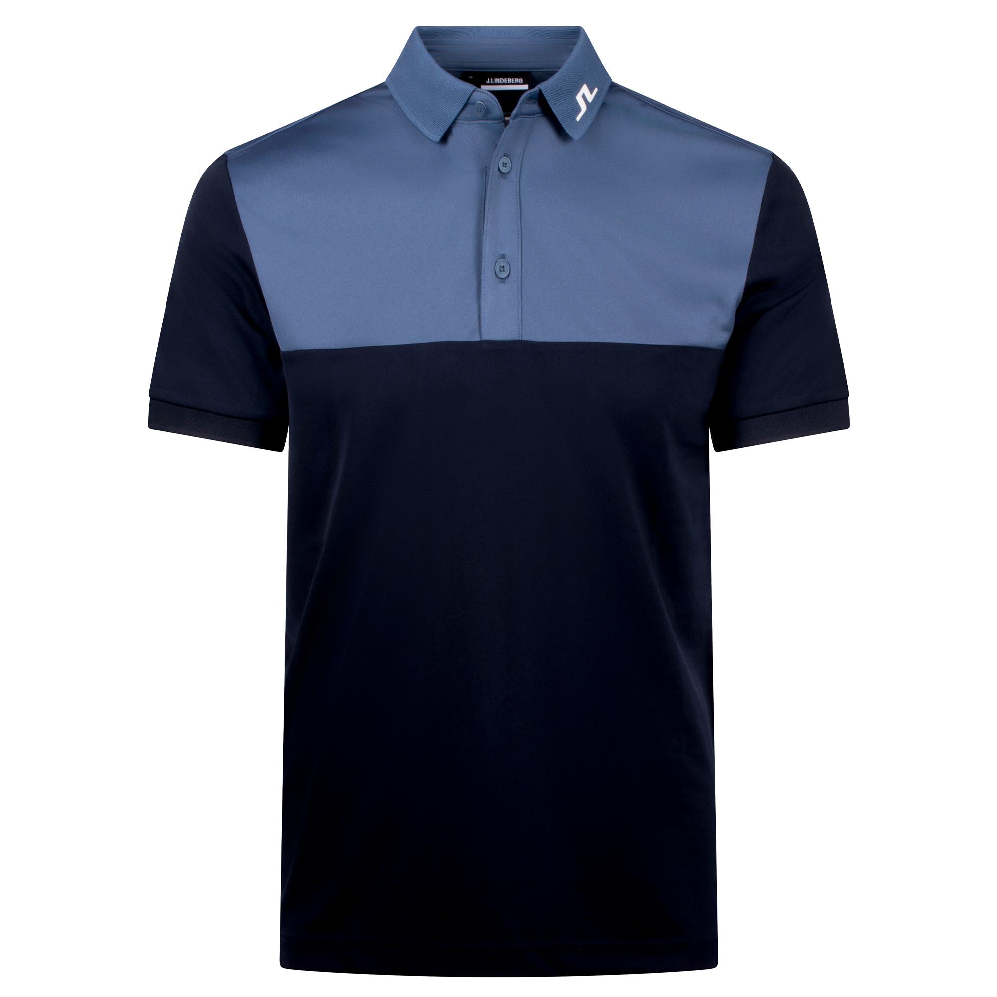 J Lindeberg Jeff Mens Golf Polo Shirt Navy
